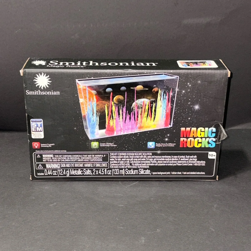 Smithsonian Magic Rocks Instant Crystal Growing Kit STEM Space Theme 51881 NEW